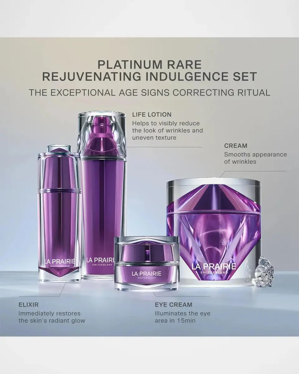 La Prairie Platinum Rare Rejuvenating 4-Piece Indulgence Set | Thumbnail 3 La Prairie Platinum Rare Rejuvenating 4-Piece Indulgence Set | Thumbnail 3