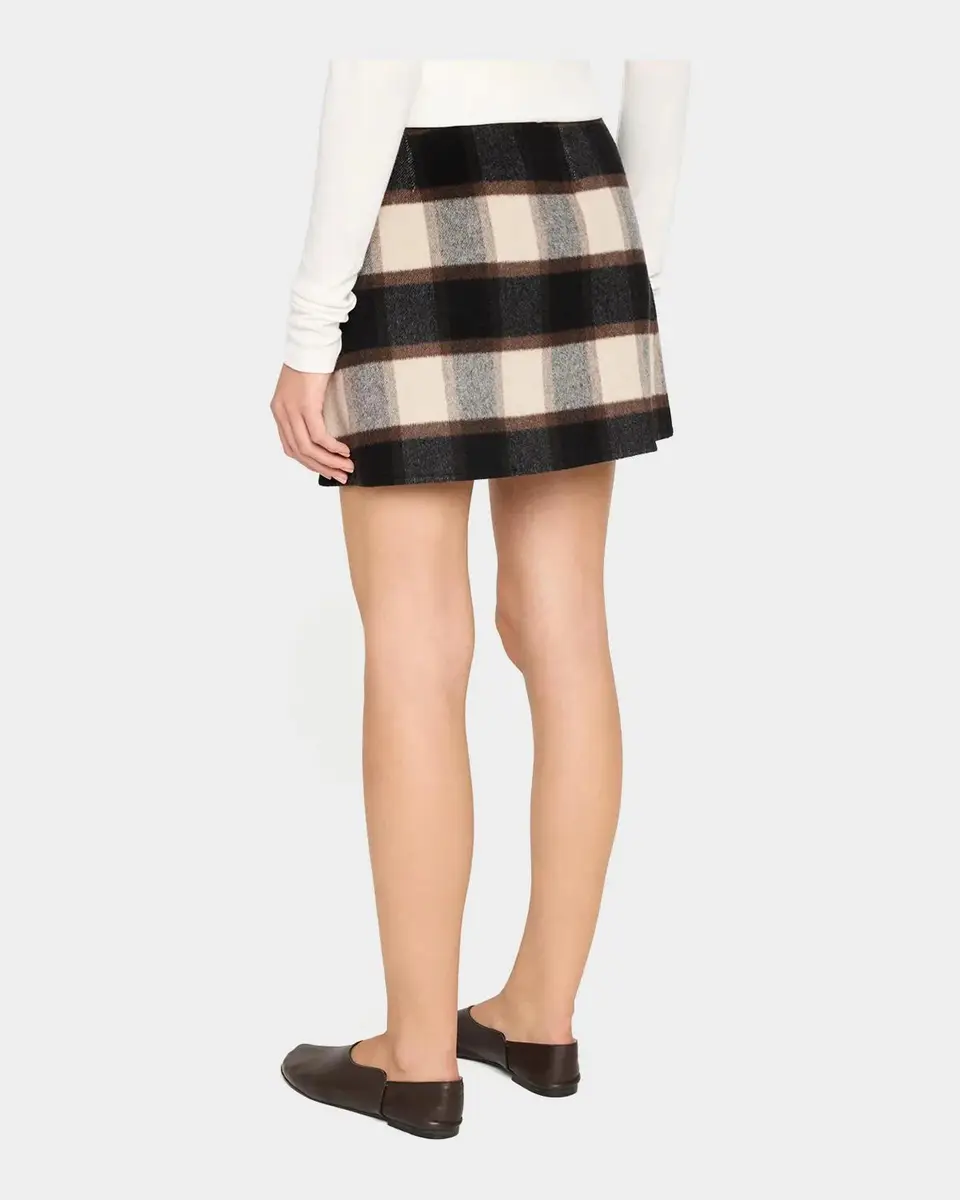 Theory Wool Plaid Mini Skirt | Thumbnail 3 Theory Wool Plaid Mini Skirt | Thumbnail 3