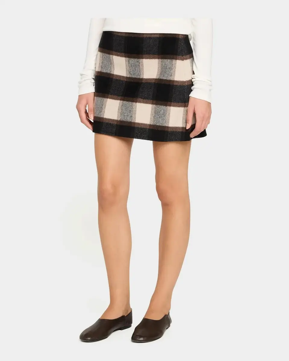 Theory Wool Plaid Mini Skirt | Thumbnail 4 Theory Wool Plaid Mini Skirt | Thumbnail 4