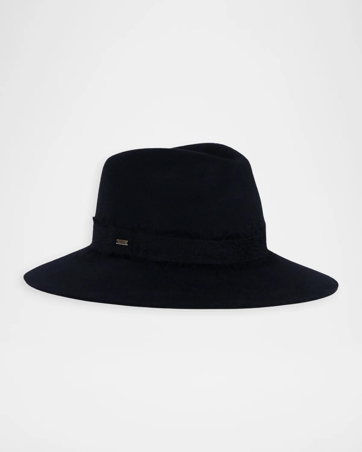 Georgina Packable Wool Felt Fedora