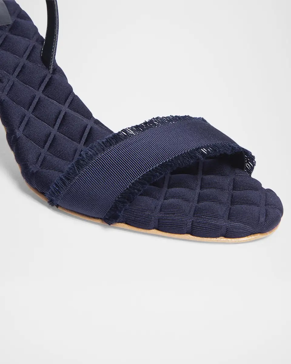 Aera Claudia Frayed Vegan Grosgrain Slingback Sandals | Thumbnail 3 Aera Claudia Frayed Vegan Grosgrain Slingback Sandals | Thumbnail 3