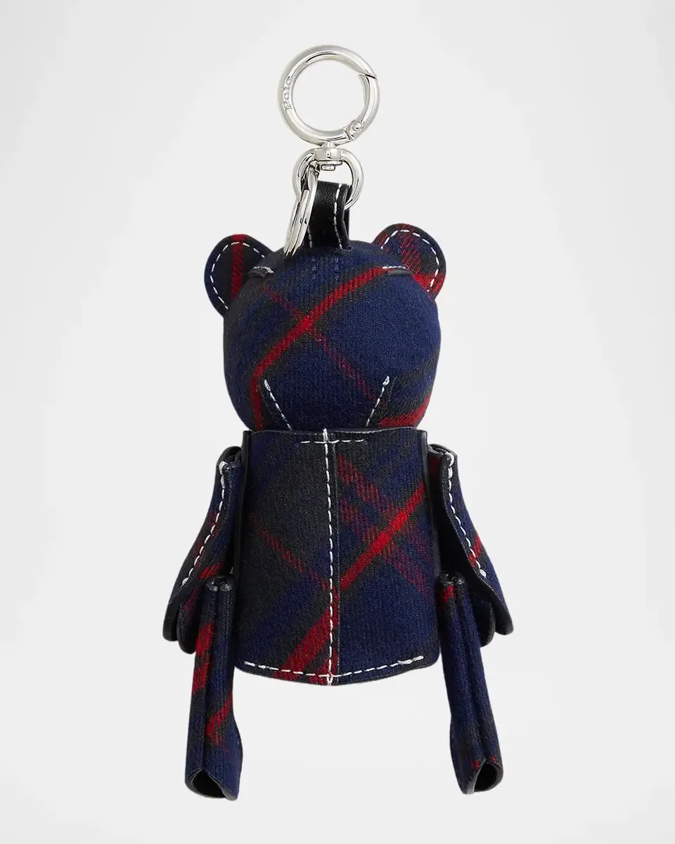 Polo Ralph Lauren Plaid Cotton Polo Bear Charm | Thumbnail 2 Polo Ralph Lauren Plaid Cotton Polo Bear Charm | Thumbnail 2