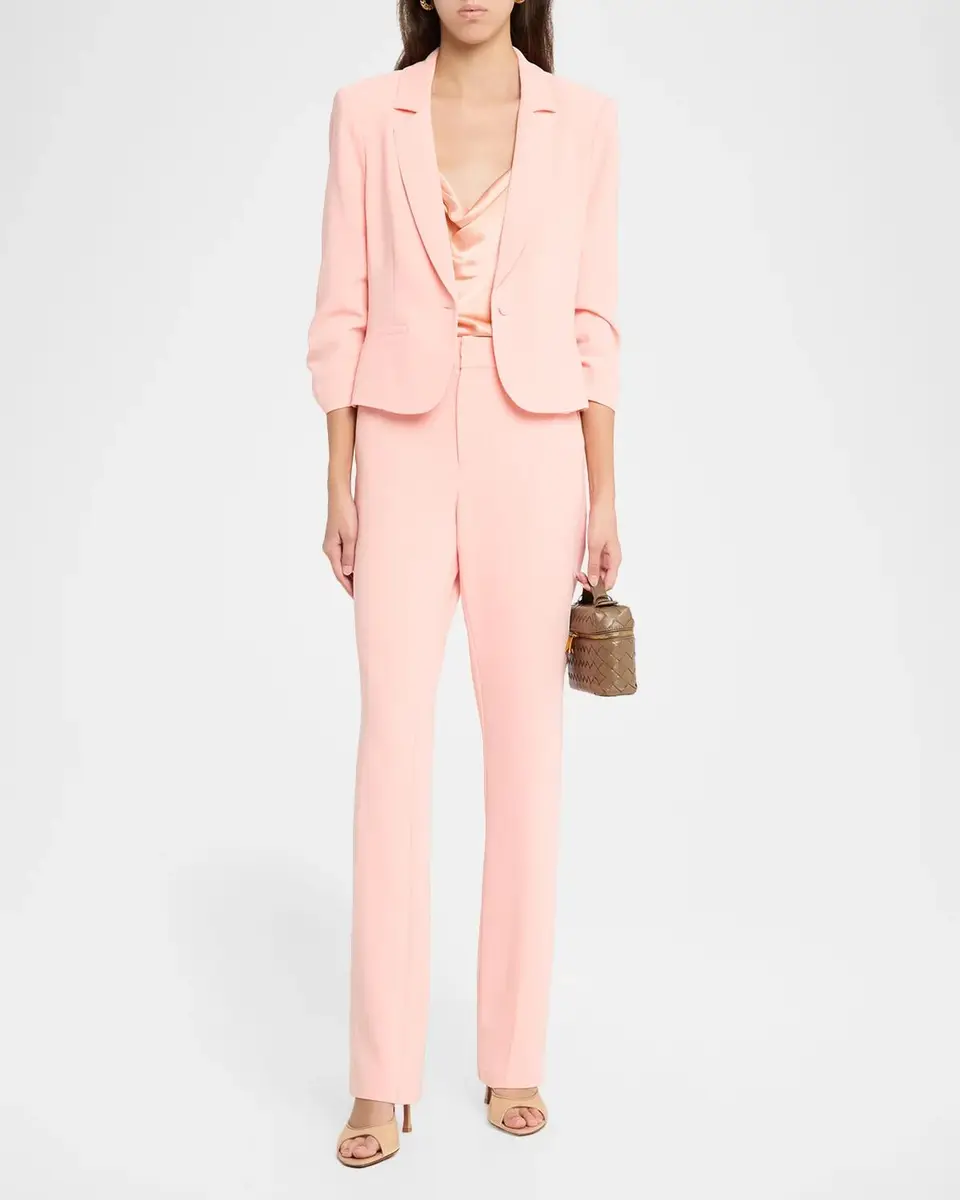 Cinq à Sept Khloe Petite Cropped 3/4-Sleeve Blazer | Thumbnail 2