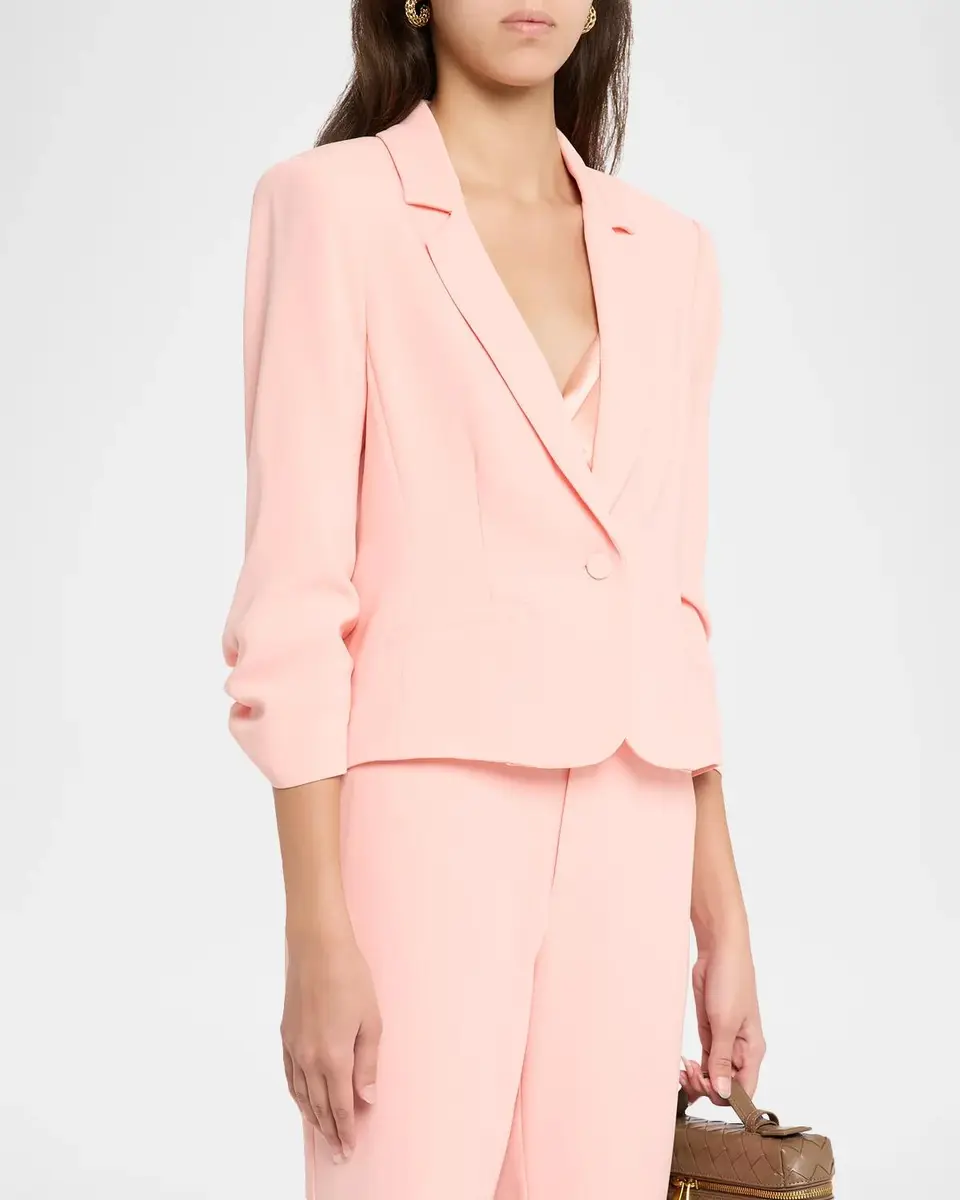 Cinq à Sept Khloe Petite Cropped 3/4-Sleeve Blazer | Thumbnail 4