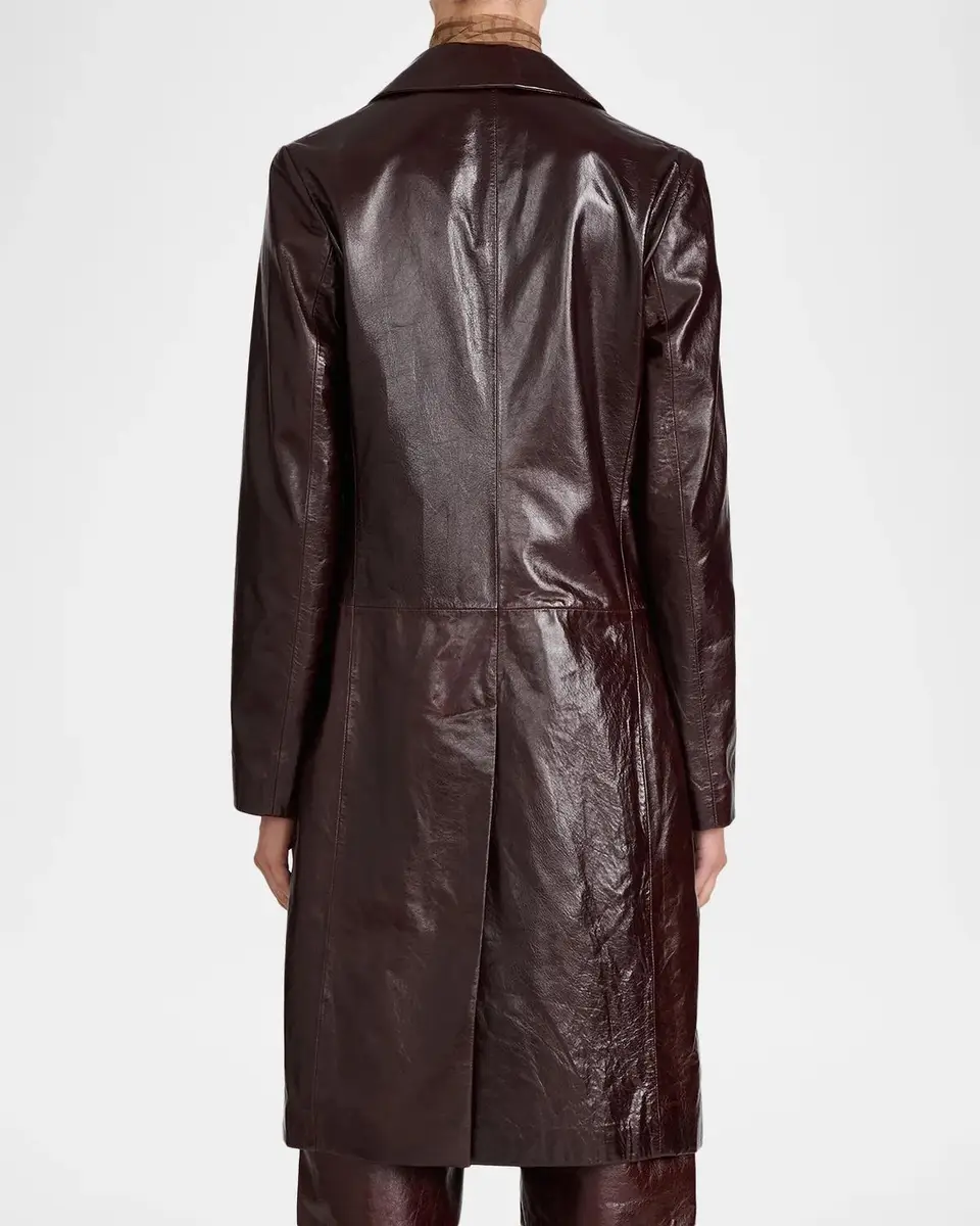 Frame The Veda Leather Trench Coat | Thumbnail 3 Frame The Veda Leather Trench Coat | Thumbnail 3