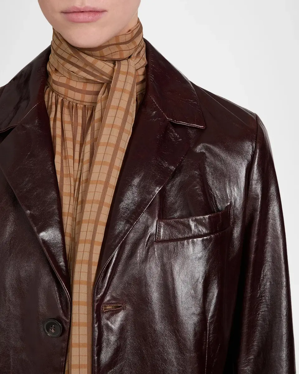 Frame The Veda Leather Trench Coat | Thumbnail 5 Frame The Veda Leather Trench Coat | Thumbnail 5