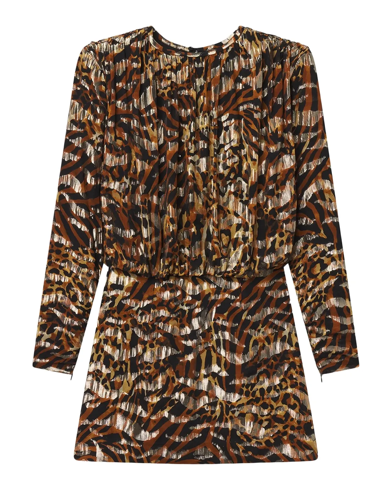 Frame The Pleated Bubble Mini Dress