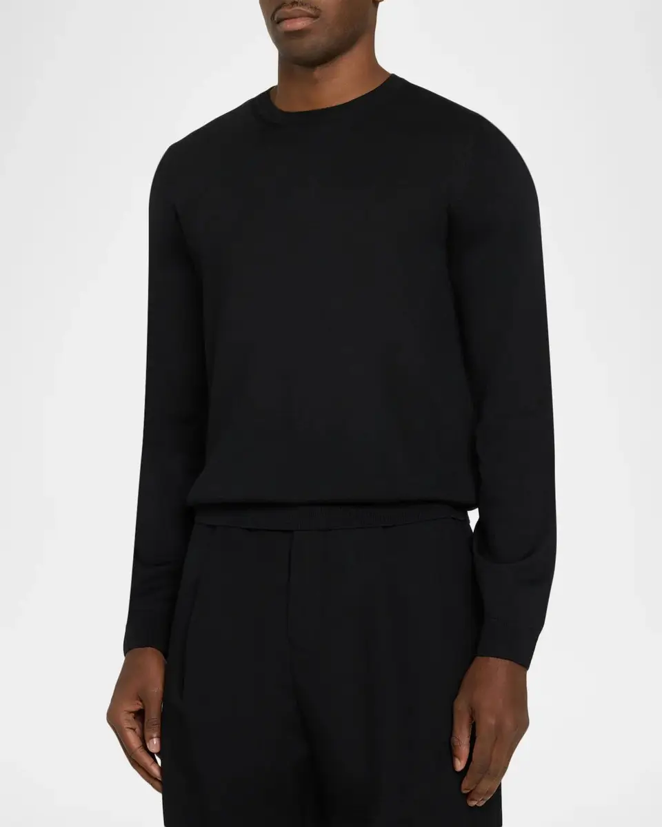 BOSS Men's Merino Wool Crewneck Sweater | Thumbnail 4 BOSS Men's Merino Wool Crewneck Sweater | Thumbnail 4