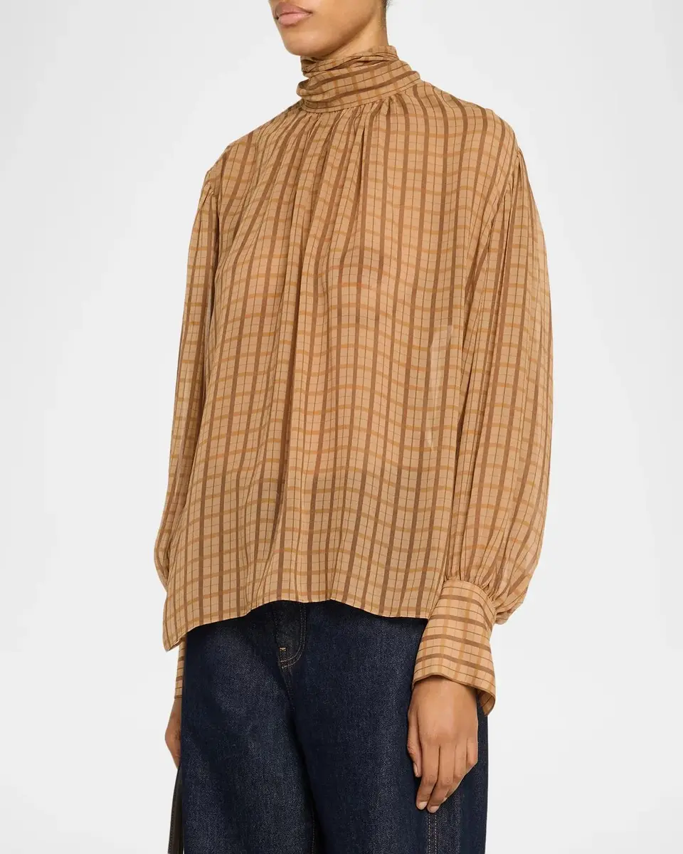 Frame The Flutter Silk Shirt | Thumbnail 4 Frame The Flutter Silk Shirt | Thumbnail 4