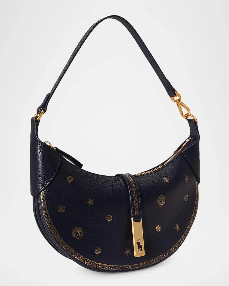 Polo Ralph Lauren Stamped Leather Shoulder Bag | Thumbnail 3 Polo Ralph Lauren Stamped Leather Shoulder Bag | Thumbnail 3