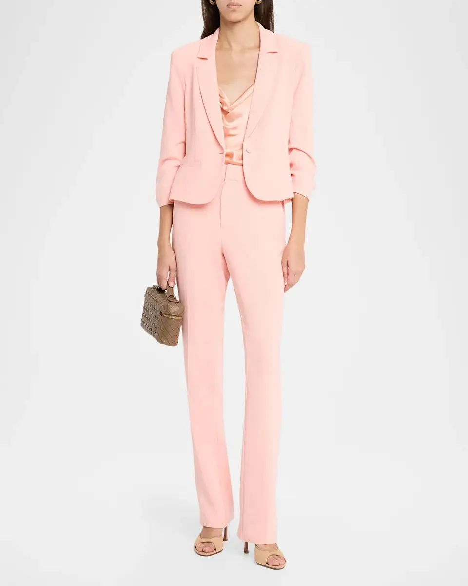 Cinq à Sept Kerry Slim Straight-Leg Crepe Pants | Thumbnail 2 Cinq à Sept Kerry Slim Straight-Leg Crepe Pants | Thumbnail 2