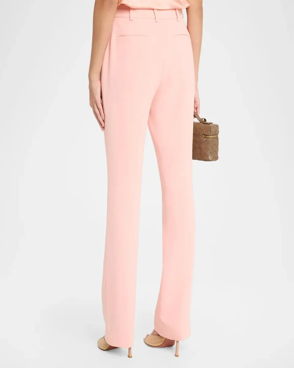 Cinq à Sept Kerry Slim Straight-Leg Crepe Pants | Thumbnail 3 Cinq à Sept Kerry Slim Straight-Leg Crepe Pants | Thumbnail 3