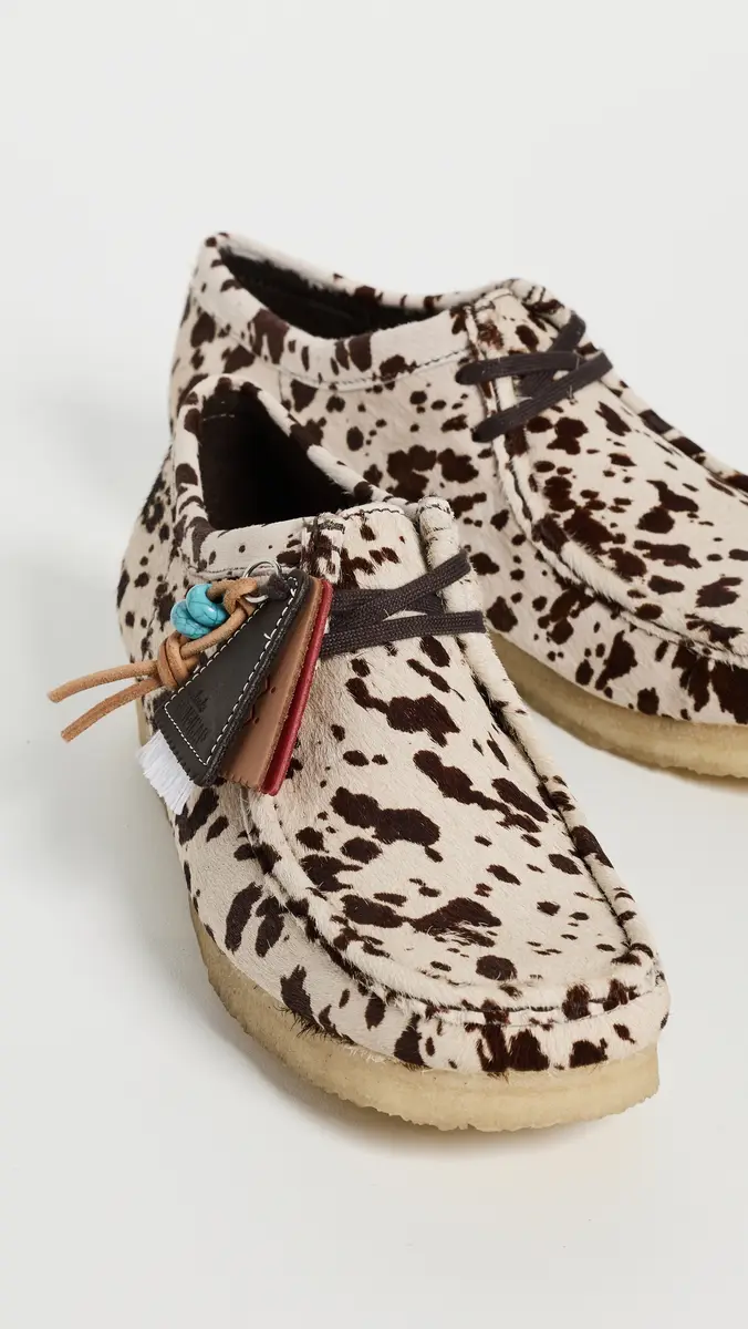 Clarks x Blanche Yu Cow Print Wallabee Shoes | Thumbnail 4 Clarks x Blanche Yu Cow Print Wallabee Shoes | Thumbnail 4