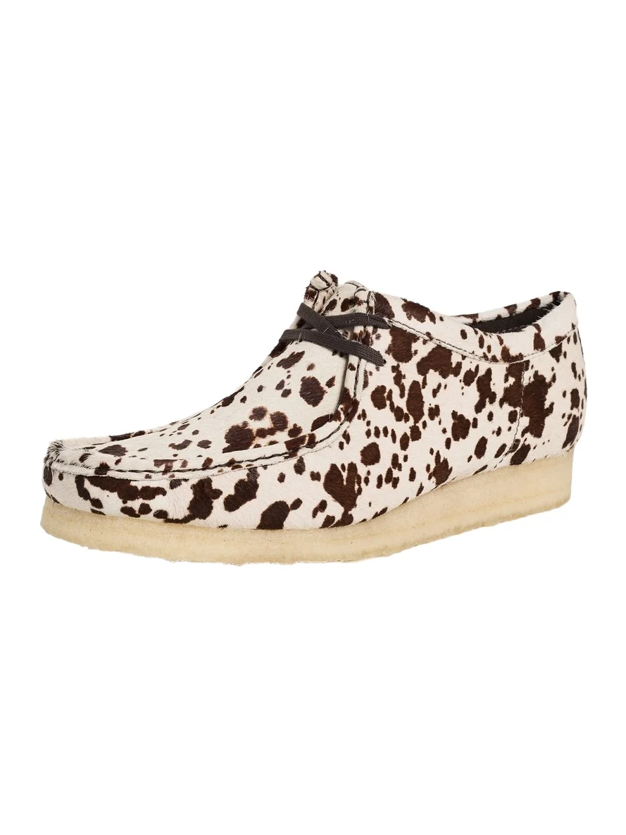 Clarks x Blanche Yu Cow Print Wallabee Shoes
