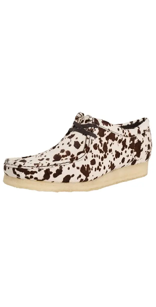 Clarks x Blanche Yu Cow Print Wallabee Shoes