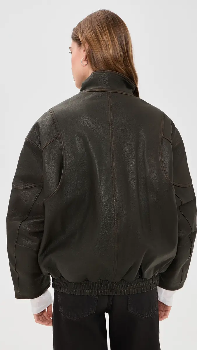 AGOLDE Danver Lambskin Leather Moto Jacket | Thumbnail 3 AGOLDE Danver Lambskin Leather Moto Jacket | Thumbnail 3