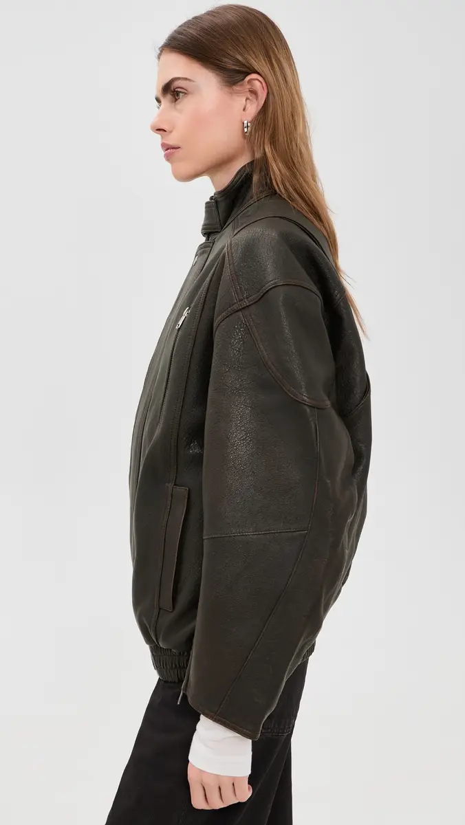 AGOLDE Danver Lambskin Leather Moto Jacket | Thumbnail 4 AGOLDE Danver Lambskin Leather Moto Jacket | Thumbnail 4