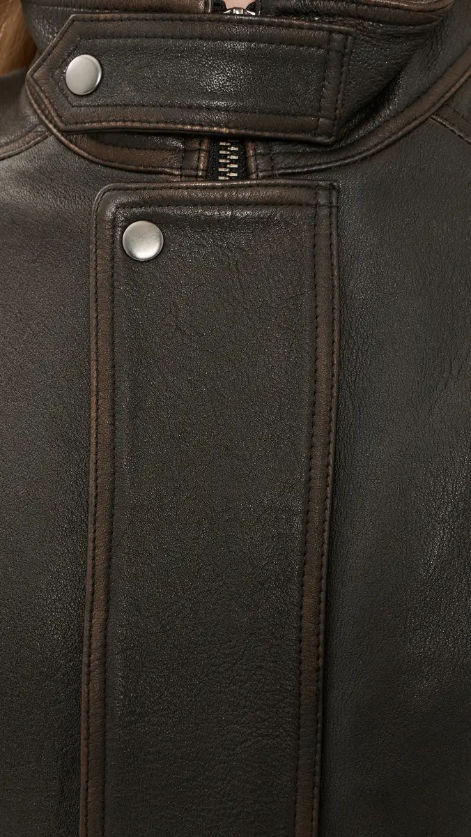 AGOLDE Danver Lambskin Leather Moto Jacket | Thumbnail 6 AGOLDE Danver Lambskin Leather Moto Jacket | Thumbnail 6