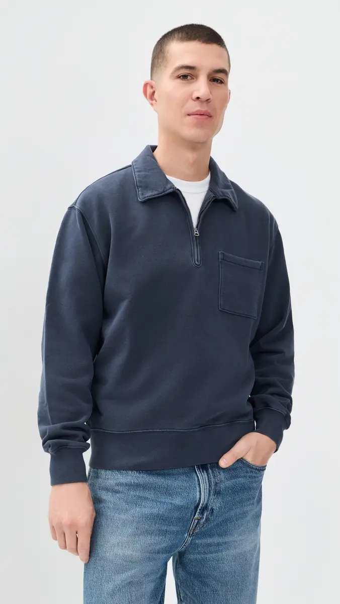 Madewell New Mccarren Quarter Zip Sweatshirt | Thumbnail 2