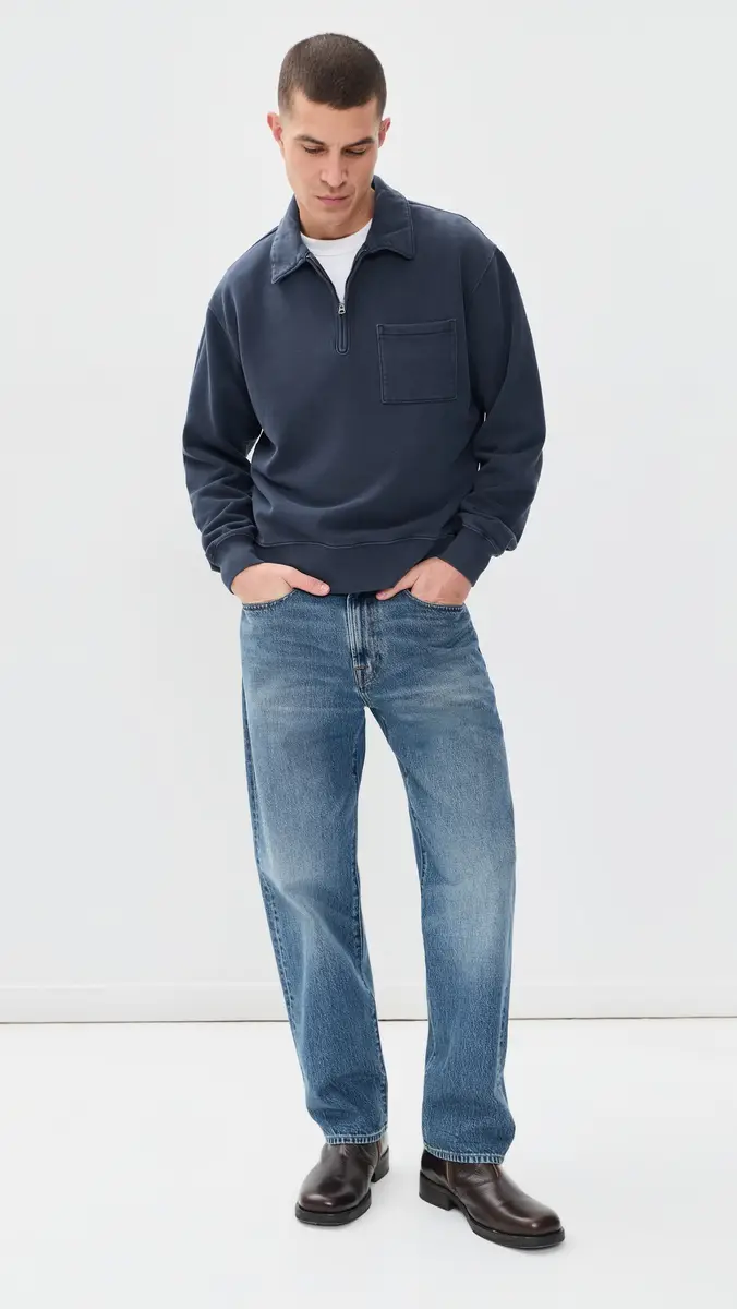 Madewell New Mccarren Quarter Zip Sweatshirt | Thumbnail 5