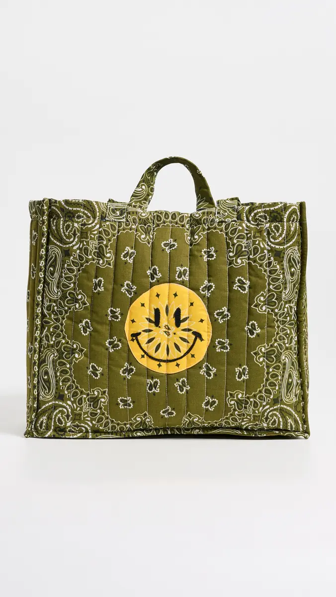 CALL IT BY YOUR NAME Happy Face Cotton Bandana Tote | Thumbnail 2 CALL IT BY YOUR NAME Happy Face Cotton Bandana Tote | Thumbnail 2