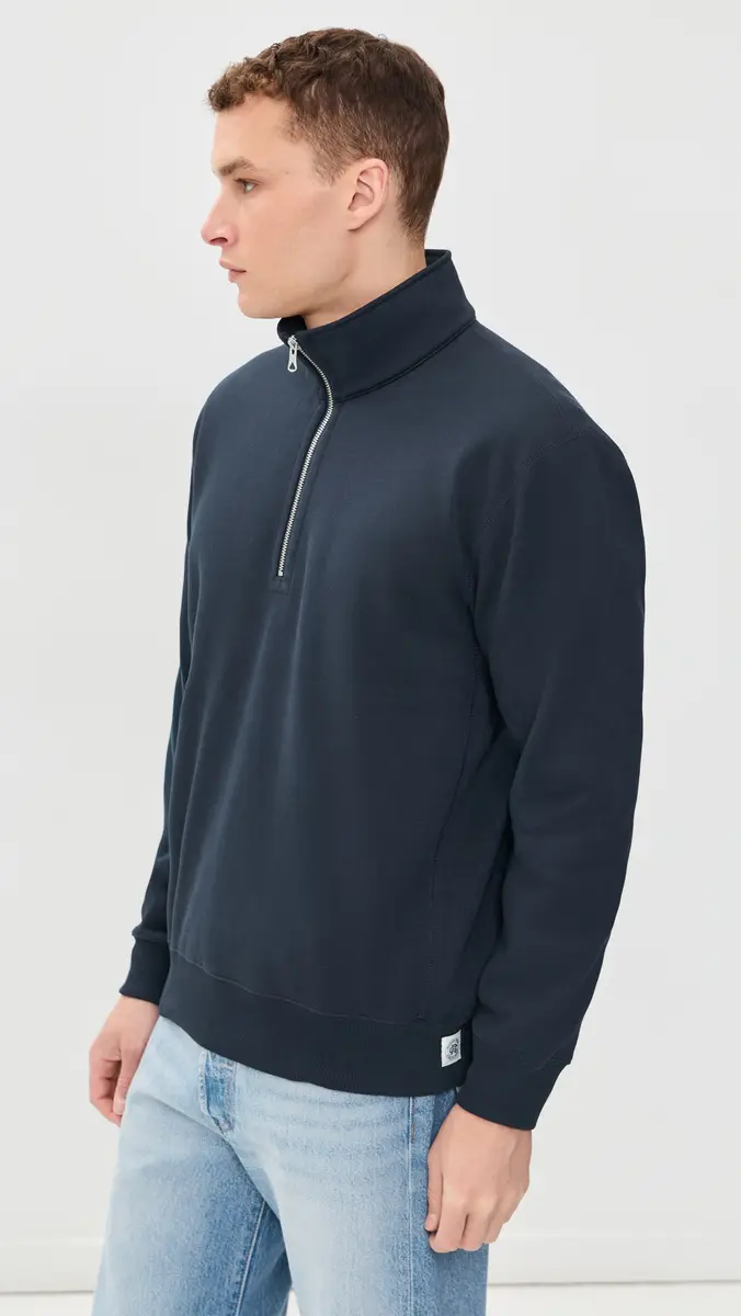 REIGNING CHAMP Brushed Fleece Standard Quarter Zip | Thumbnail 4 REIGNING CHAMP Brushed Fleece Standard Quarter Zip | Thumbnail 4
