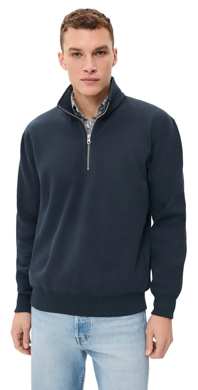 REIGNING CHAMP Brushed Fleece Standard Quarter Zip