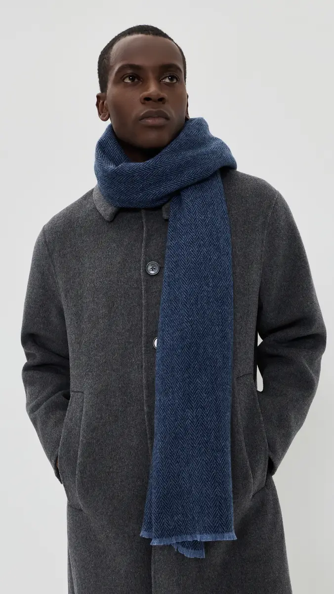 Vince Cashmere Herringbone Scarf | Thumbnail 3 Vince Cashmere Herringbone Scarf | Thumbnail 3
