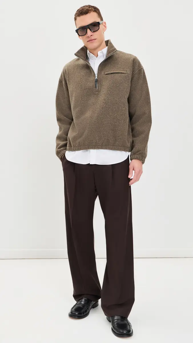 REIGNING CHAMP Wool Fleece Ridge Half Zip Pullover | Thumbnail 6 REIGNING CHAMP Wool Fleece Ridge Half Zip Pullover | Thumbnail 6
