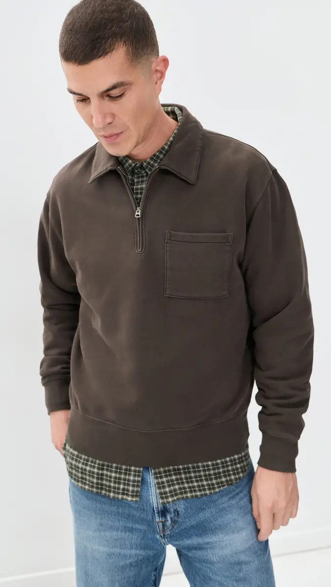 Madewell New Mccarren Quarter Zip Sweatshirt | Thumbnail 2 Madewell New Mccarren Quarter Zip Sweatshirt | Thumbnail 2