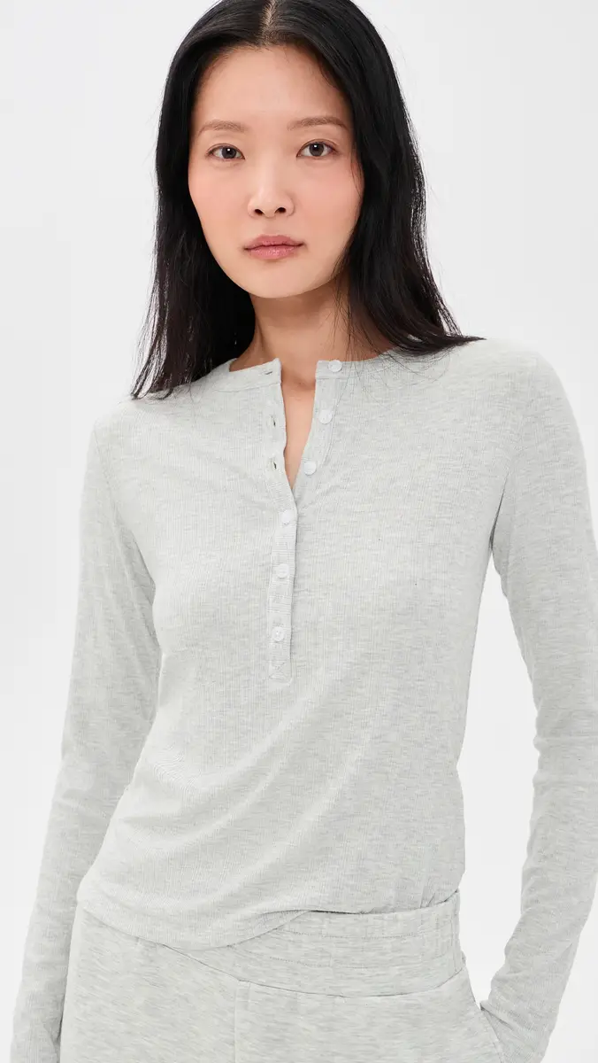 Varley Kesia Long Sleeve Henley Top | Thumbnail 2 Varley Kesia Long Sleeve Henley Top | Thumbnail 2