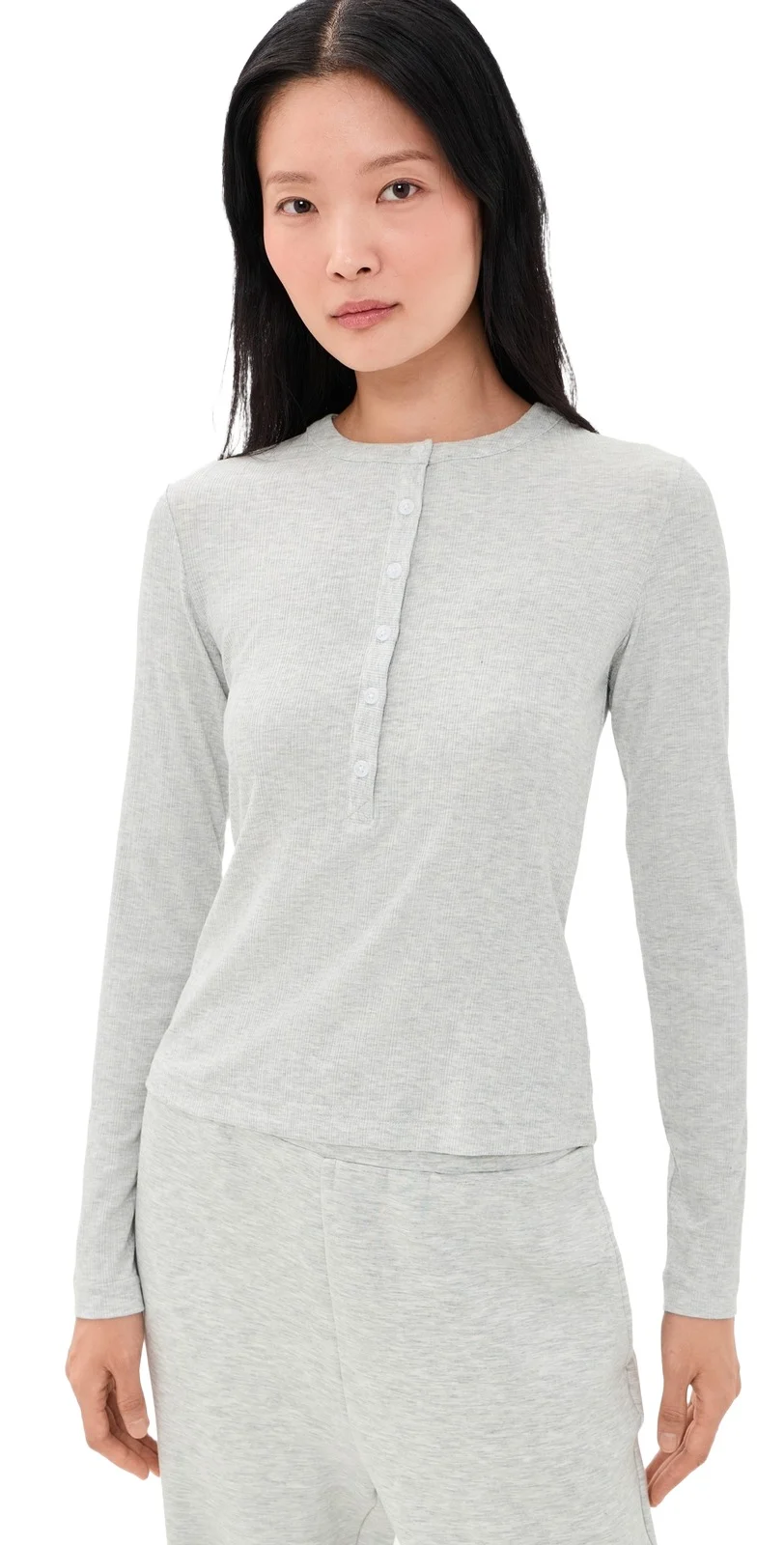 Varley Kesia Long Sleeve Henley Top