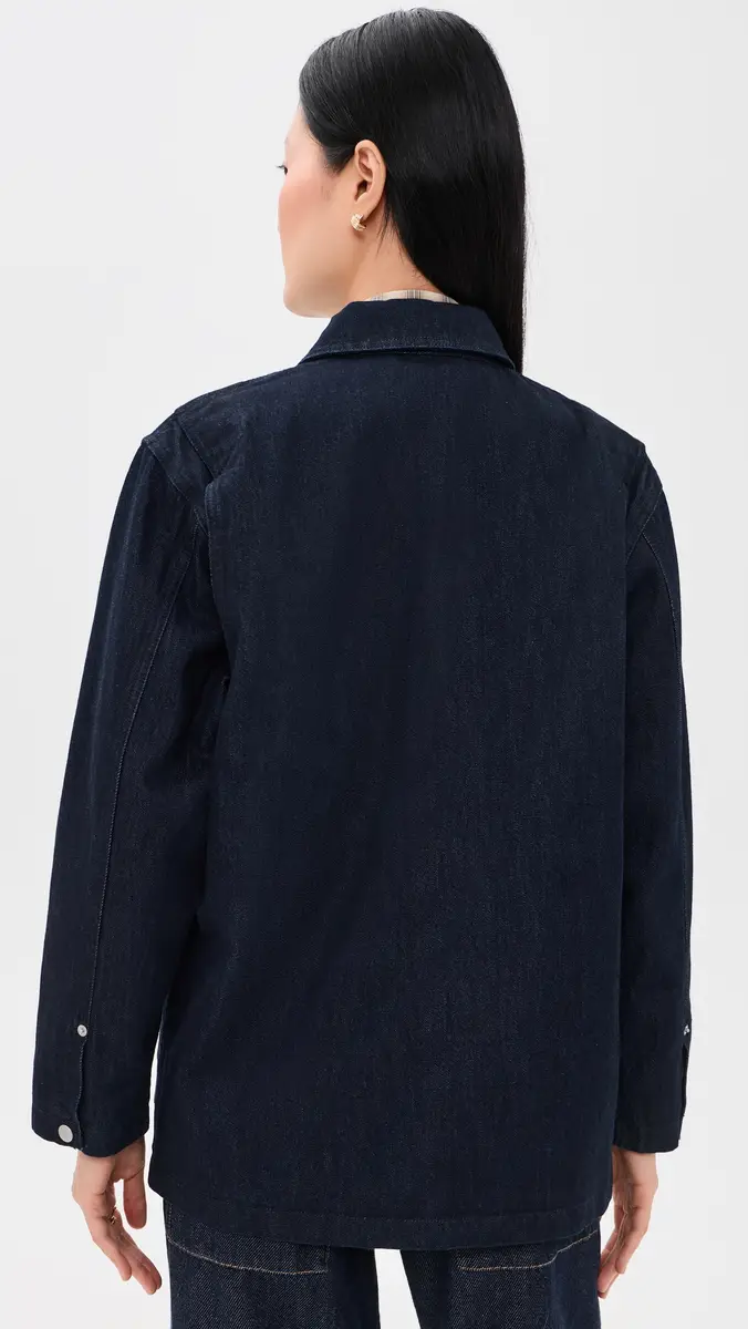 STILL HERE Barn Jacket in Indigo Indigo Indigo | Thumbnail 3 STILL HERE Barn Jacket in Indigo Indigo Indigo | Thumbnail 3