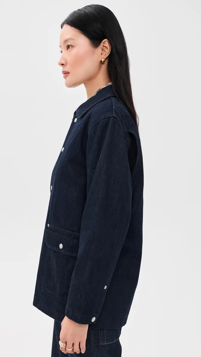 STILL HERE Barn Jacket in Indigo Indigo Indigo | Thumbnail 4 STILL HERE Barn Jacket in Indigo Indigo Indigo | Thumbnail 4