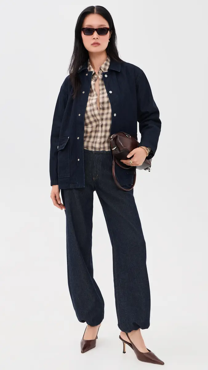 STILL HERE Barn Jacket in Indigo Indigo Indigo | Thumbnail 5 STILL HERE Barn Jacket in Indigo Indigo Indigo | Thumbnail 5