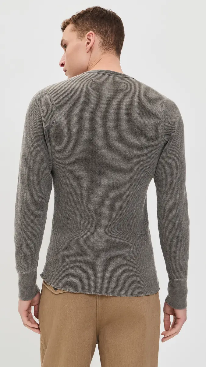 Aaron Levine Thermal Long Sleeve Waffle Tee | Thumbnail 3 Aaron Levine Thermal Long Sleeve Waffle Tee | Thumbnail 3