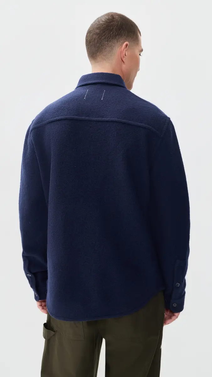 REIGNING CHAMP Boiled Wool Warden Standard Overshirt | Thumbnail 4 REIGNING CHAMP Boiled Wool Warden Standard Overshirt | Thumbnail 4