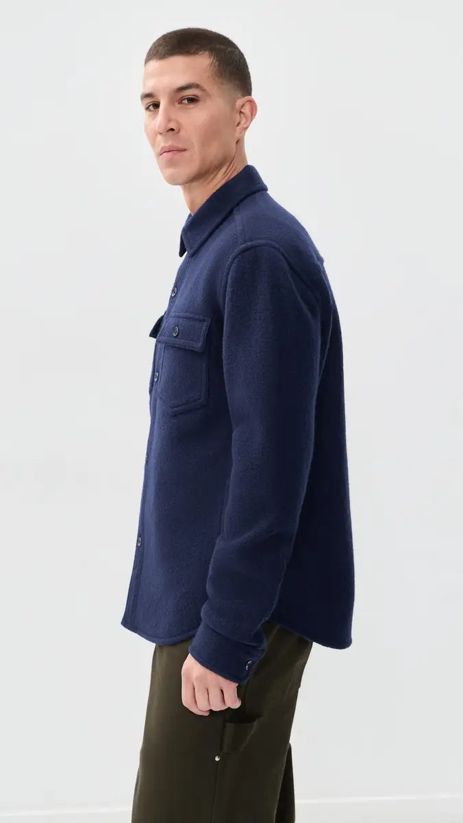 REIGNING CHAMP Boiled Wool Warden Standard Overshirt | Thumbnail 5 REIGNING CHAMP Boiled Wool Warden Standard Overshirt | Thumbnail 5