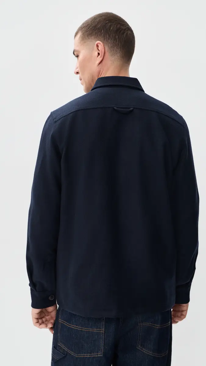 Portuguese Flannel Wool Field Shacket | Thumbnail 3