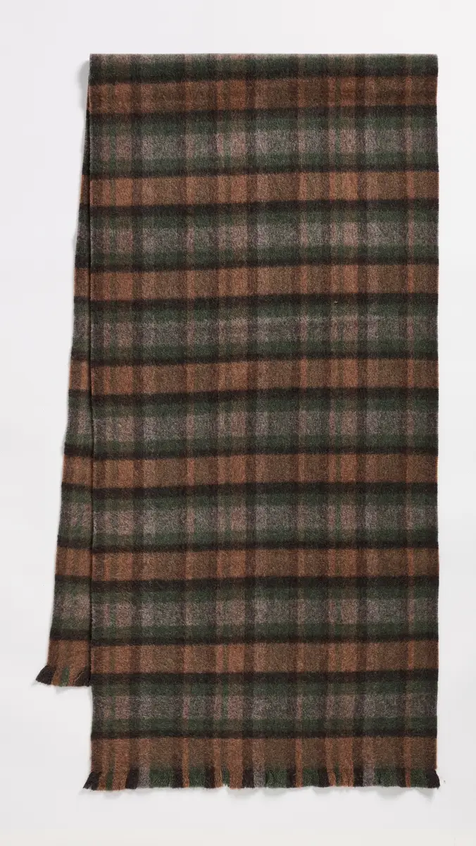 Vince Brushed Merino Bateman Plaid Scarf | Thumbnail 5 Vince Brushed Merino Bateman Plaid Scarf | Thumbnail 5