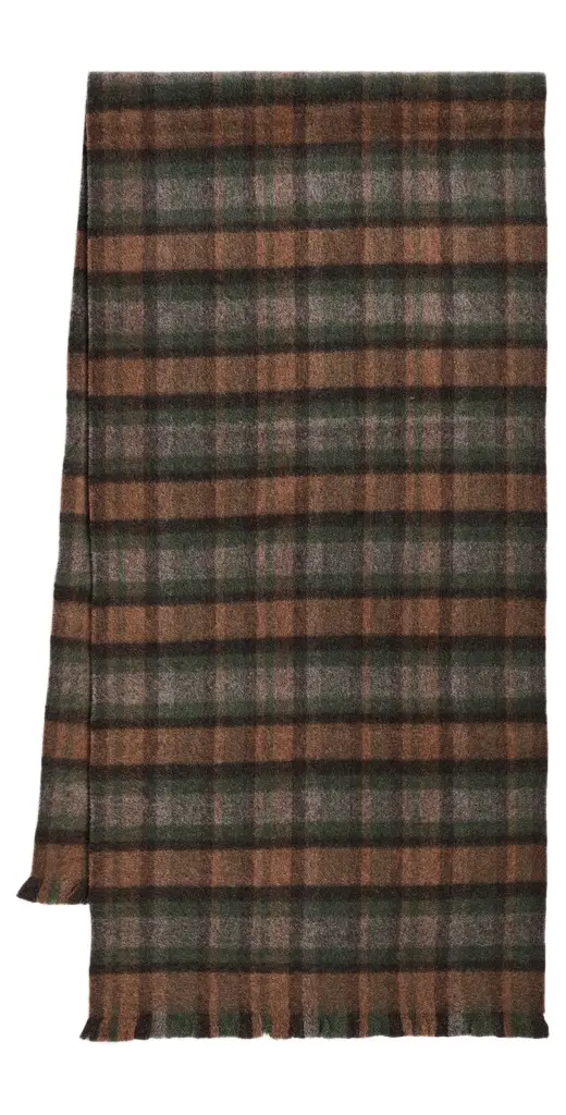 Vince Brushed Merino Bateman Plaid Scarf