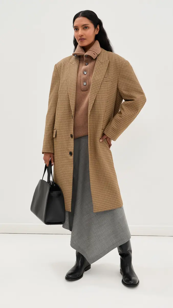 AMI High Buttoned Collar Sweater | Thumbnail 5 AMI High Buttoned Collar Sweater | Thumbnail 5