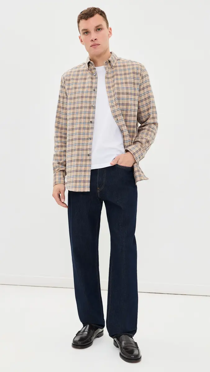 Portuguese Flannel Cedar Shirt | Thumbnail 5