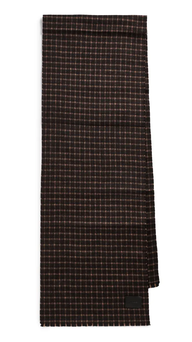 Vince Double Face Carnes Plaid Scarf | Thumbnail 5 Vince Double Face Carnes Plaid Scarf | Thumbnail 5