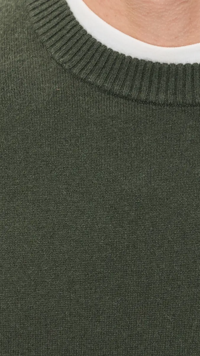 Theory Hilles Crew In Cashmere Dark Tarmac | Thumbnail 6