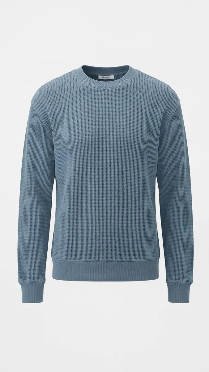 Madewell Waffle Crewneck | Thumbnail 2 Madewell Waffle Crewneck | Thumbnail 2