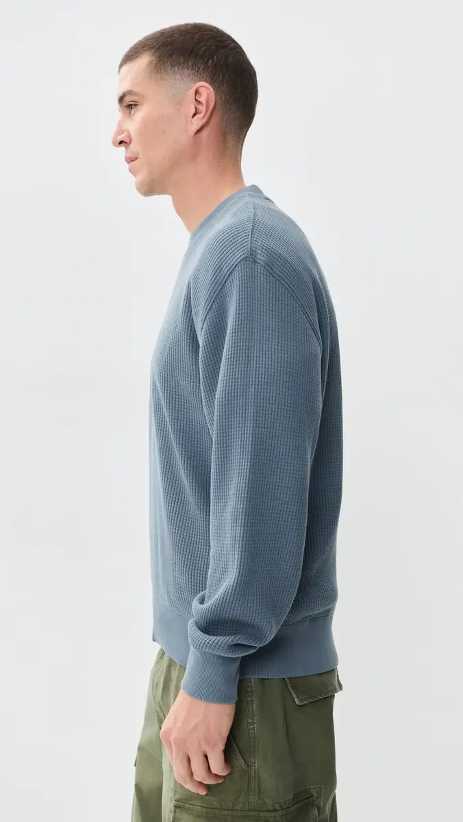 Madewell Waffle Crewneck | Thumbnail 5 Madewell Waffle Crewneck | Thumbnail 5