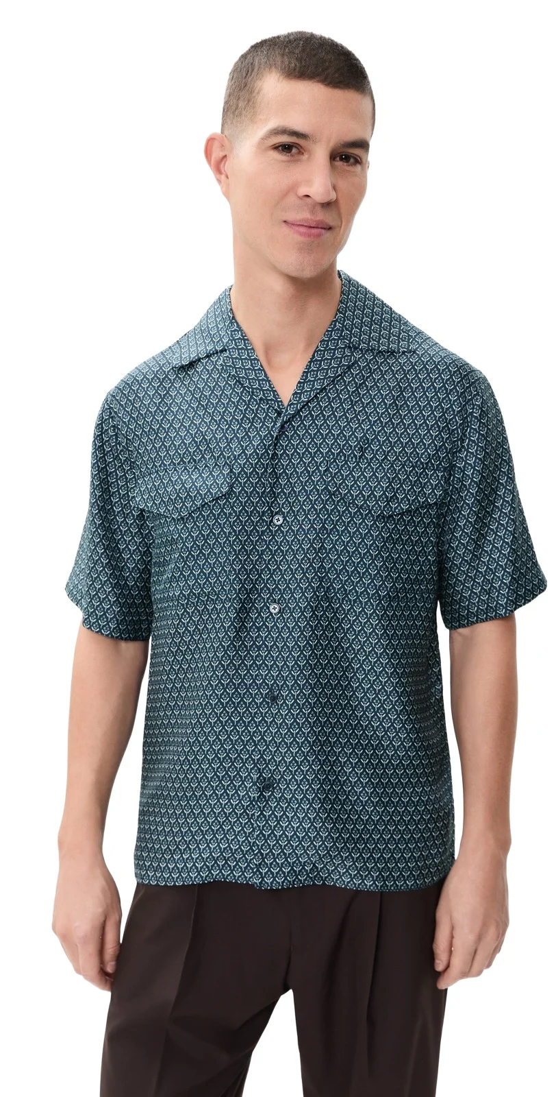 Clarke Printed Silk Shirt Clarke Printed Silk Shirt