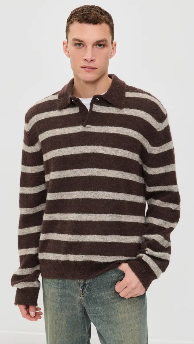 Norse Projects Gudme Baby Alpaca Stripe Polo | Thumbnail 2 Norse Projects Gudme Baby Alpaca Stripe Polo | Thumbnail 2