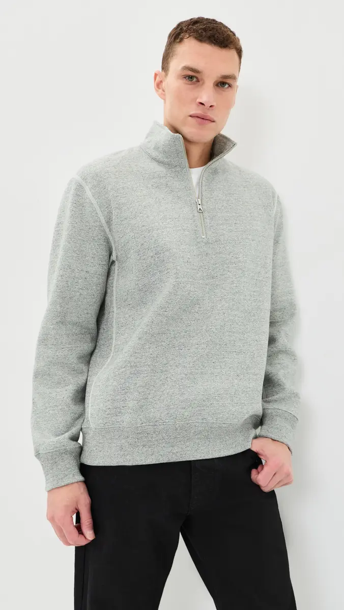 REIGNING CHAMP Brushed Fleece Standard Quarter Zip | Thumbnail 2 REIGNING CHAMP Brushed Fleece Standard Quarter Zip | Thumbnail 2